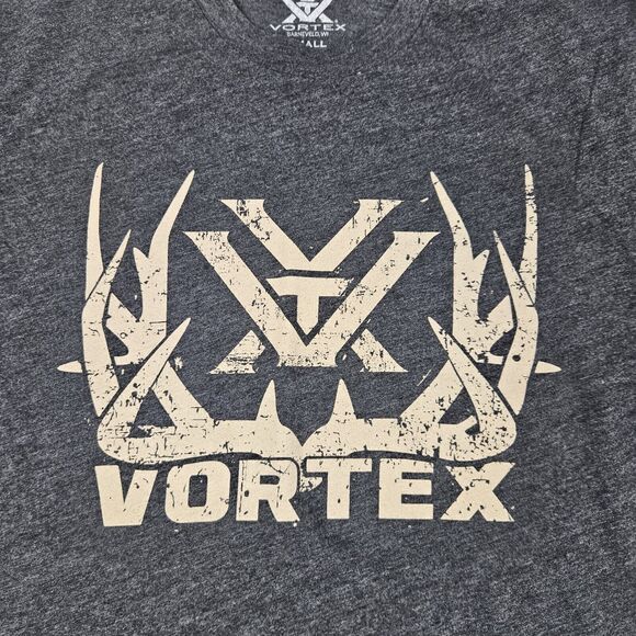 Vortex Optics T-Shirt Men's Small Gray Heather Short Sleeve Crew Neck Graphic - Picture 2 of 7